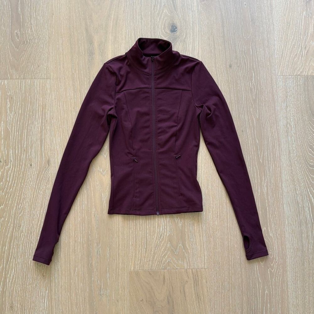 White Fox Active Jacket Race To You Size XS Merlot Burgundy